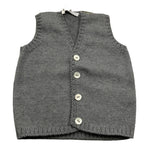 COLIBRI gilet tinta unita in maglia Grigio per Neonato 9MGILET GRIGIO COLIBRI 