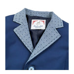 Ambaraba Giacca Tinta Unita con Colletto In Contrasto per Neonato FM36050 BLU AMBARABA 