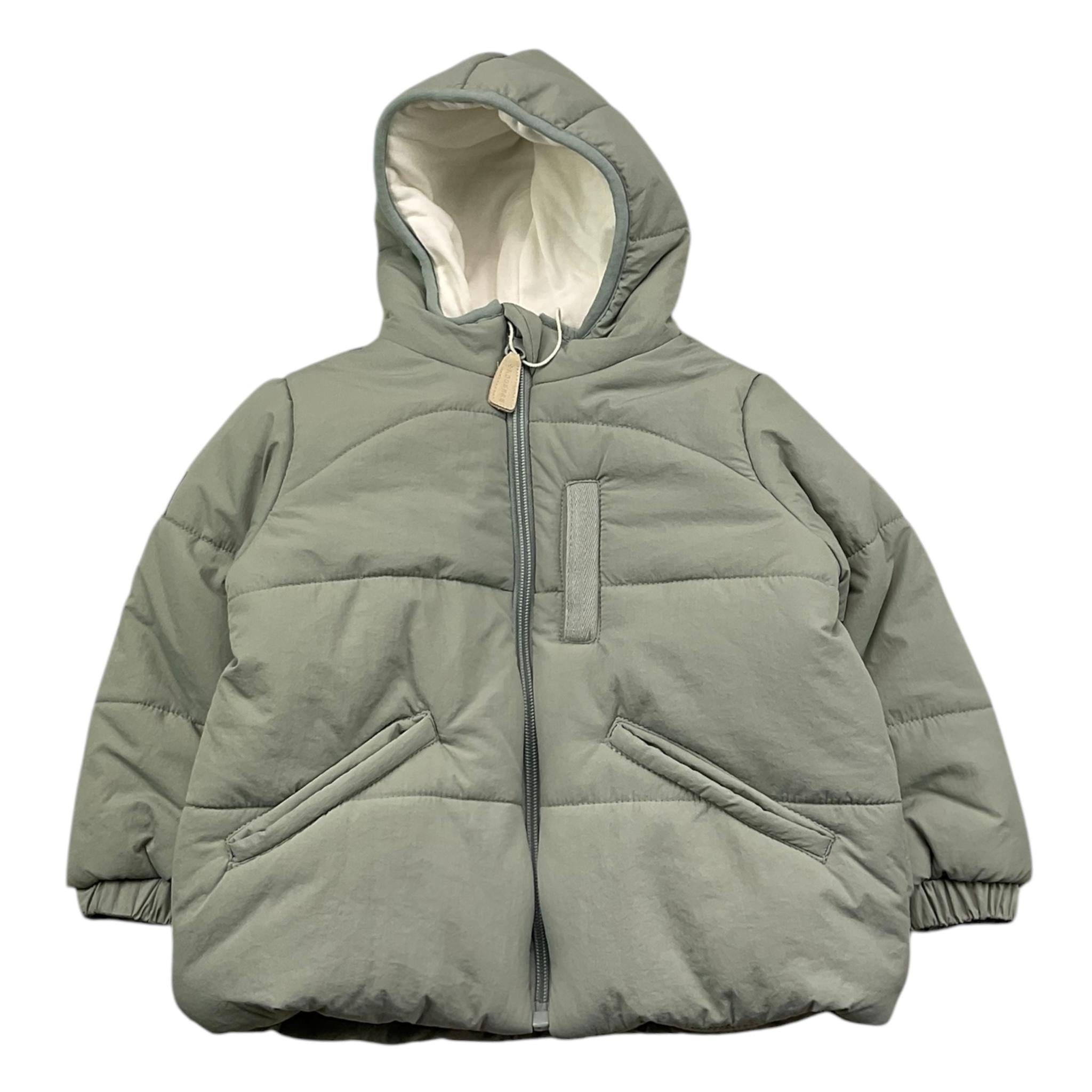 BAMBOOM+BABIES giubbino tinta unita con zip e cappuccio Verde per Bambino ARMY VERDE BAMBOOM+BABIES 