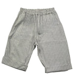 Pype Bermuda Solid Color with Striped Pattern Grey for Boys