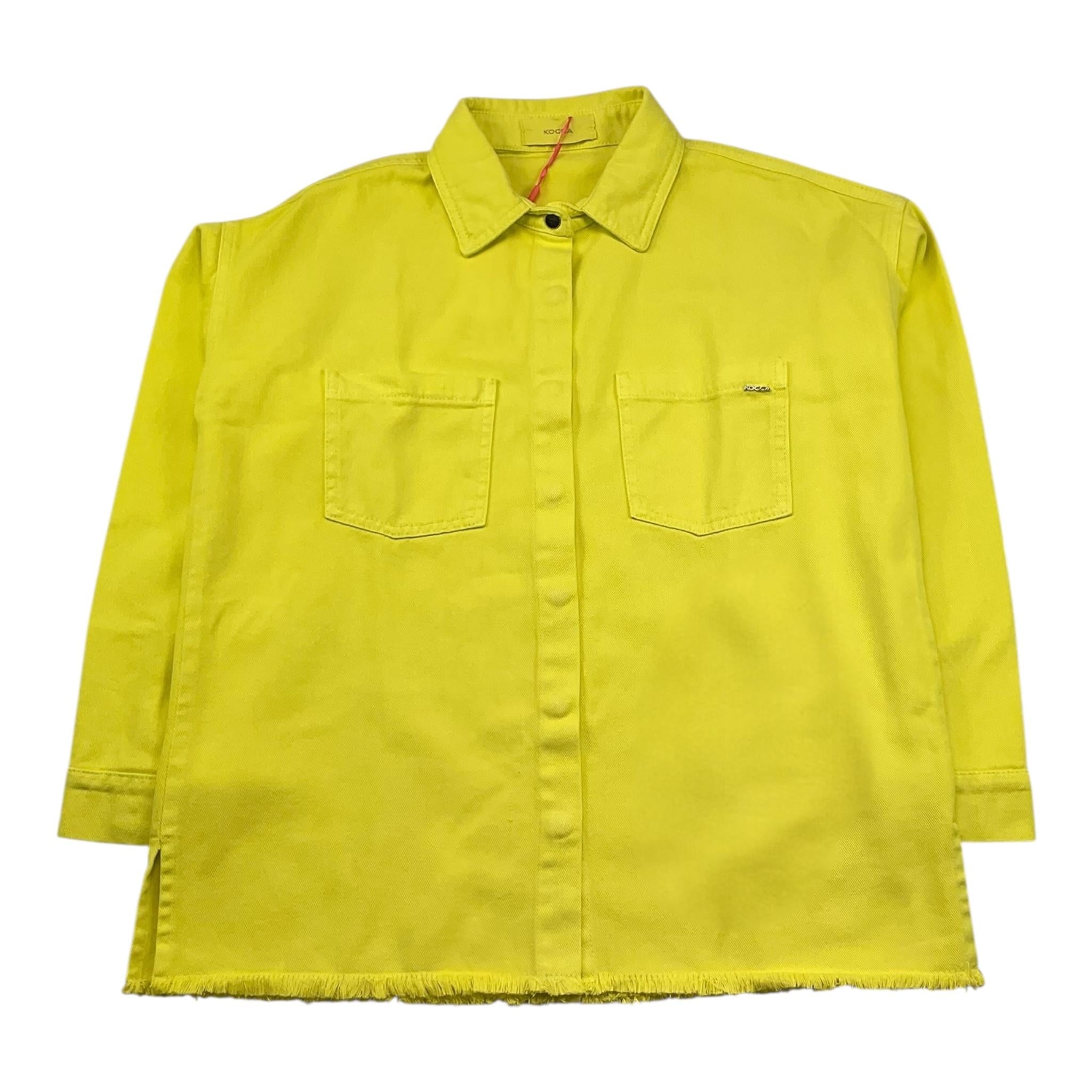 Kocca Camicia Manica Lunga Tinta Unita per Bambina CILRELL GIALLO Kocca 