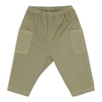 Teddy E Minou Pantalone Tinta Unita con Elastico In Vita per Neonato E25PT010C6035 VERDE TEDDY E MINOU 