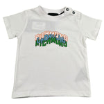 John Richmond T-Shirt Girocollo Tinta Unita con Stampa per Neonato RIP260104TS BIANCO JOHN RICHMOND 