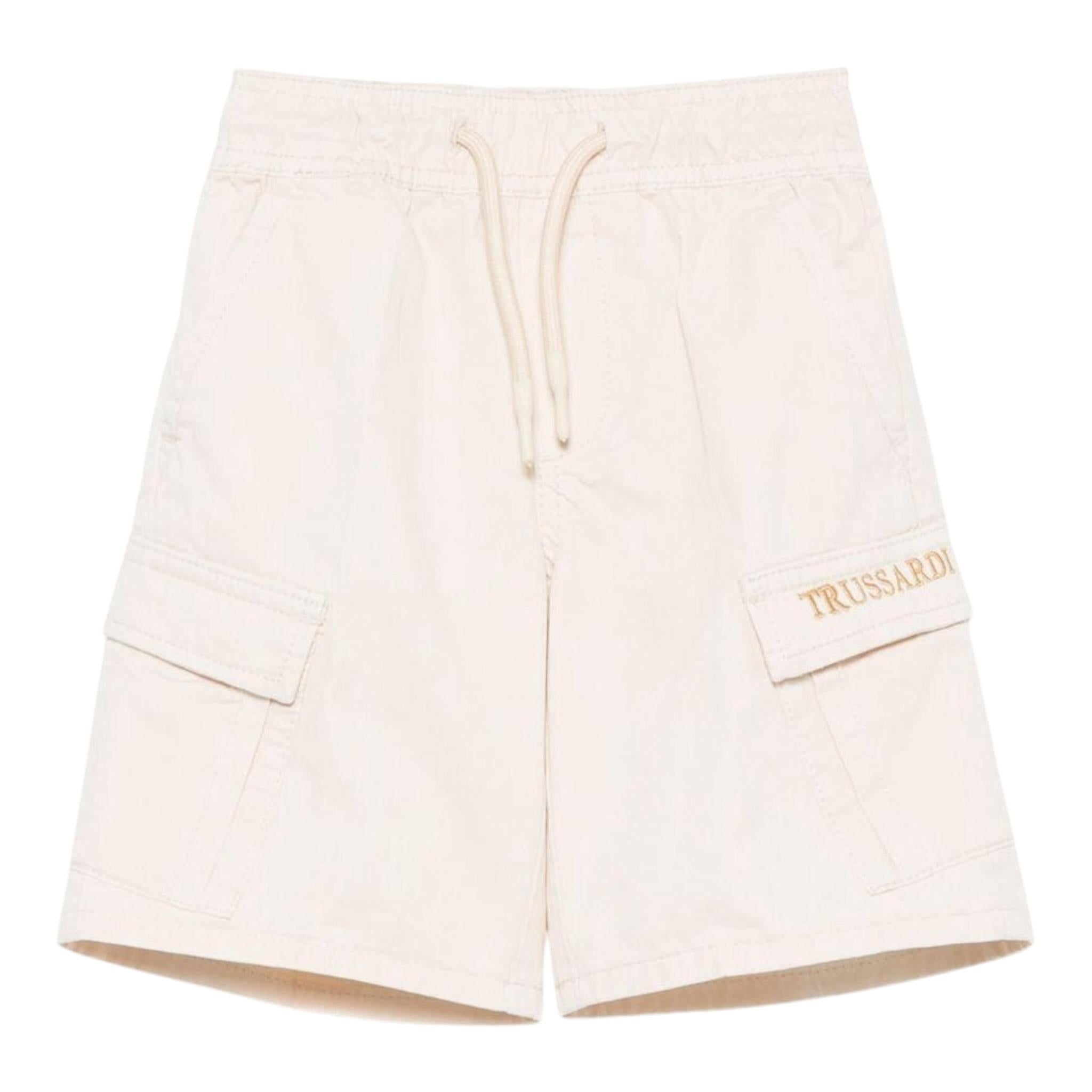 Trussardi Bermuda Tinta Unita con Tasconi per Bambino TBP25082BE BEIGE TRUSSARDI 