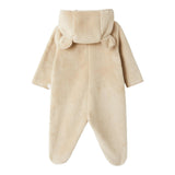 TEDDY E MINOU tutina manica lunga con cappuccio  Beige per Neonato I24TU029PE022 BEIGE TEDDY E MINOU 