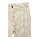 Scotch &amp; Soda Striped Pattern Pants With Adjustable Waist Beige For Boys