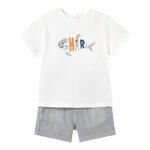 Mayoral Completo 2 Pezzi T-Shirt-Bermuda per Bambino 1253 BIANCO MAYORAL 