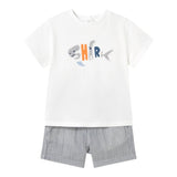 Mayoral Completo 2 Pezzi T-Shirt-Bermuda per Bambino 1253 BIANCO MAYORAL 