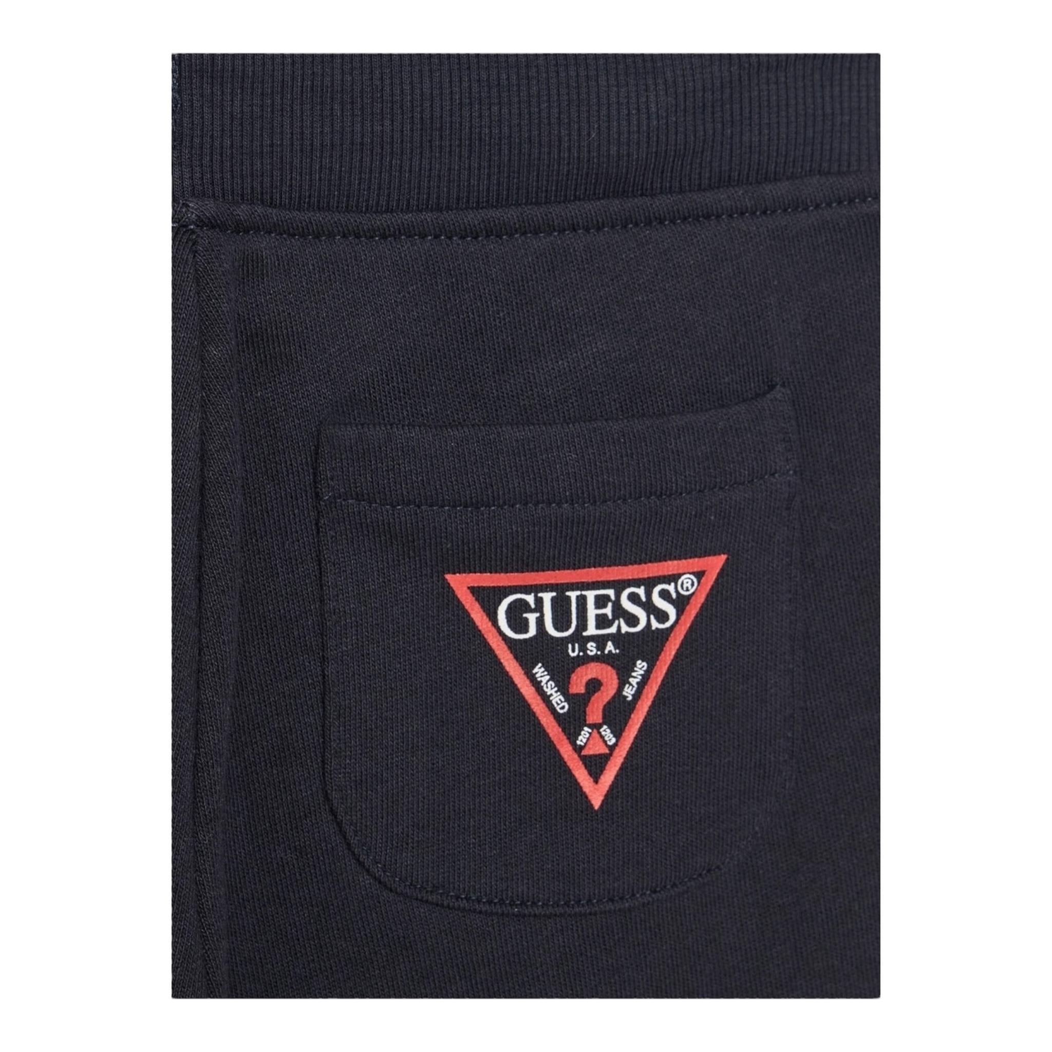 Guess Bermuda Tinta Unita con Logo per Bambino N93Q18KAUG0X BLU GUESS 