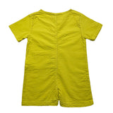 Wedoble Yellow Solid Color Half Sleeve Romper For Newborn