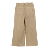 Aspesi Mod Palazzo Pants Solid Color With Adjustable Waist Beige For Girls