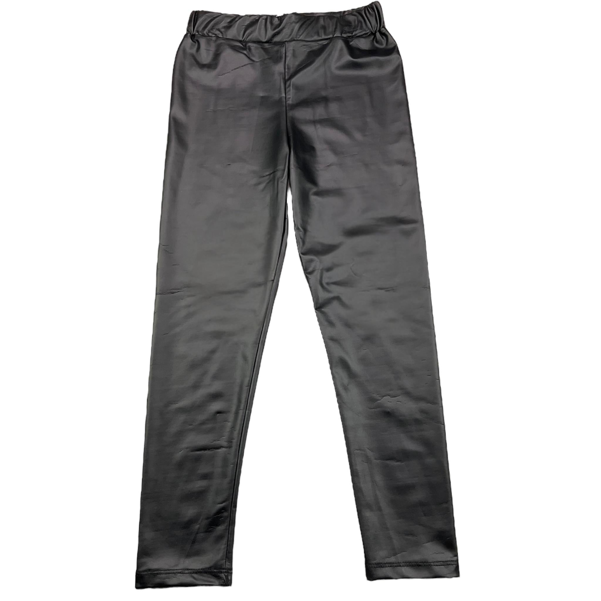 JOHN RICHMOND leggins tinta unita in ecopelle Nero per Bambina RGA25235LE NERO JOHN RICHMOND 
