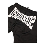 Dsquared2 Costume Tinta Unita Modello Bermuda con Stampa per Bambino DQ0271 NERO DSQUARED2 