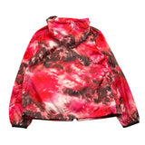 Blauer Zip Up Jacket With Hood Solid Color With Red Pattern For Girls