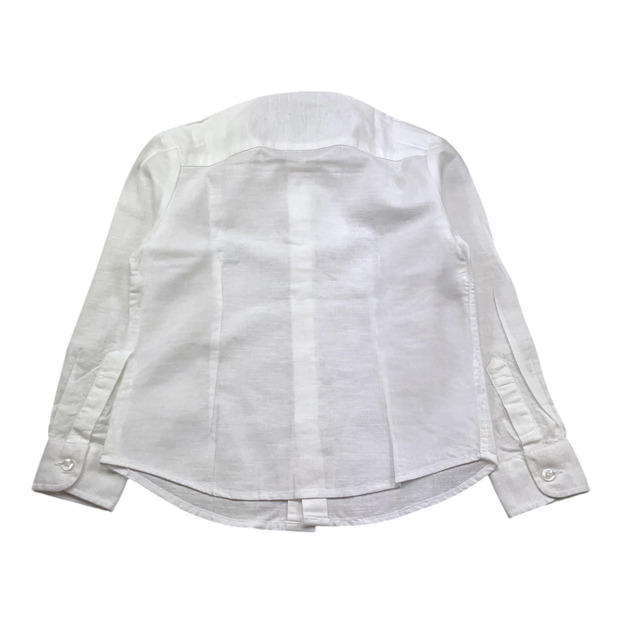 Bikkembergs Camicia Tinta Unita con Colletto Coreano per Bambino BK2215 BIANCO BiKKEMBERGS 