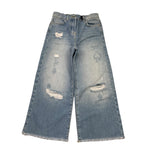 Patrizia Pepe Jeans Modello A Palazzo con Strappi per Bambina 7P0345 AZZURRO PATRIZIA PEPE 