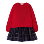 MAYORAL set abito maglia-abito bicolore  Rosso/blu  per Bambina 4912X ROSSO/BLU MAYORAL 