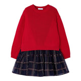 MAYORAL set abito maglia-abito bicolore  Rosso/blu  per Bambina 4912X ROSSO/BLU MAYORAL 