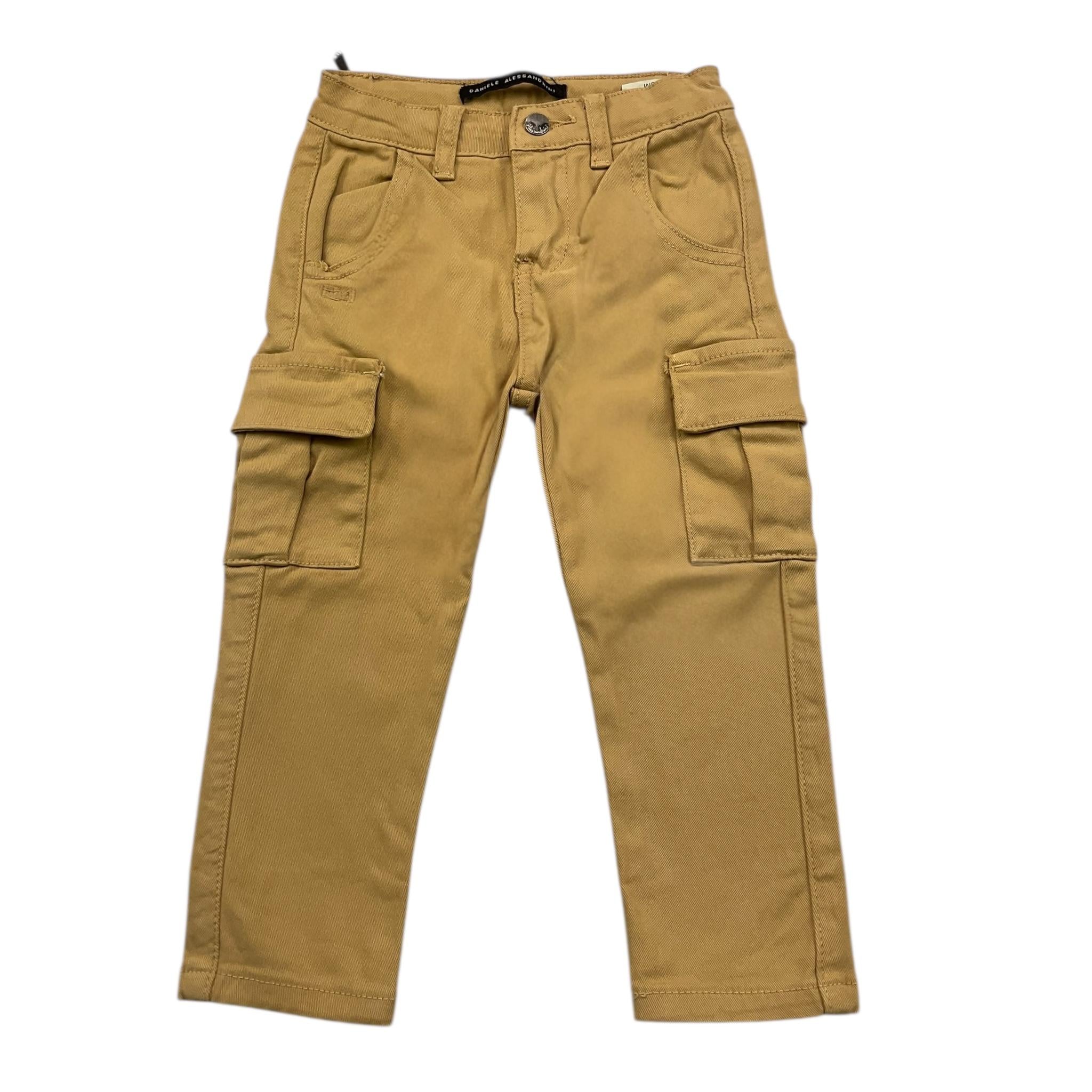 DANIELE ALESSANDRINI jeans tinta unita con girovita regolabile Cammello per Neonato 1291P00023X CAMMELLO DANIELE ALESSANDRINI 