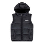 LEVI'S giubbino smanicato tinta unita con zip e cappuccio Nero per Bambino 8EL259 NERO LEVI'S 