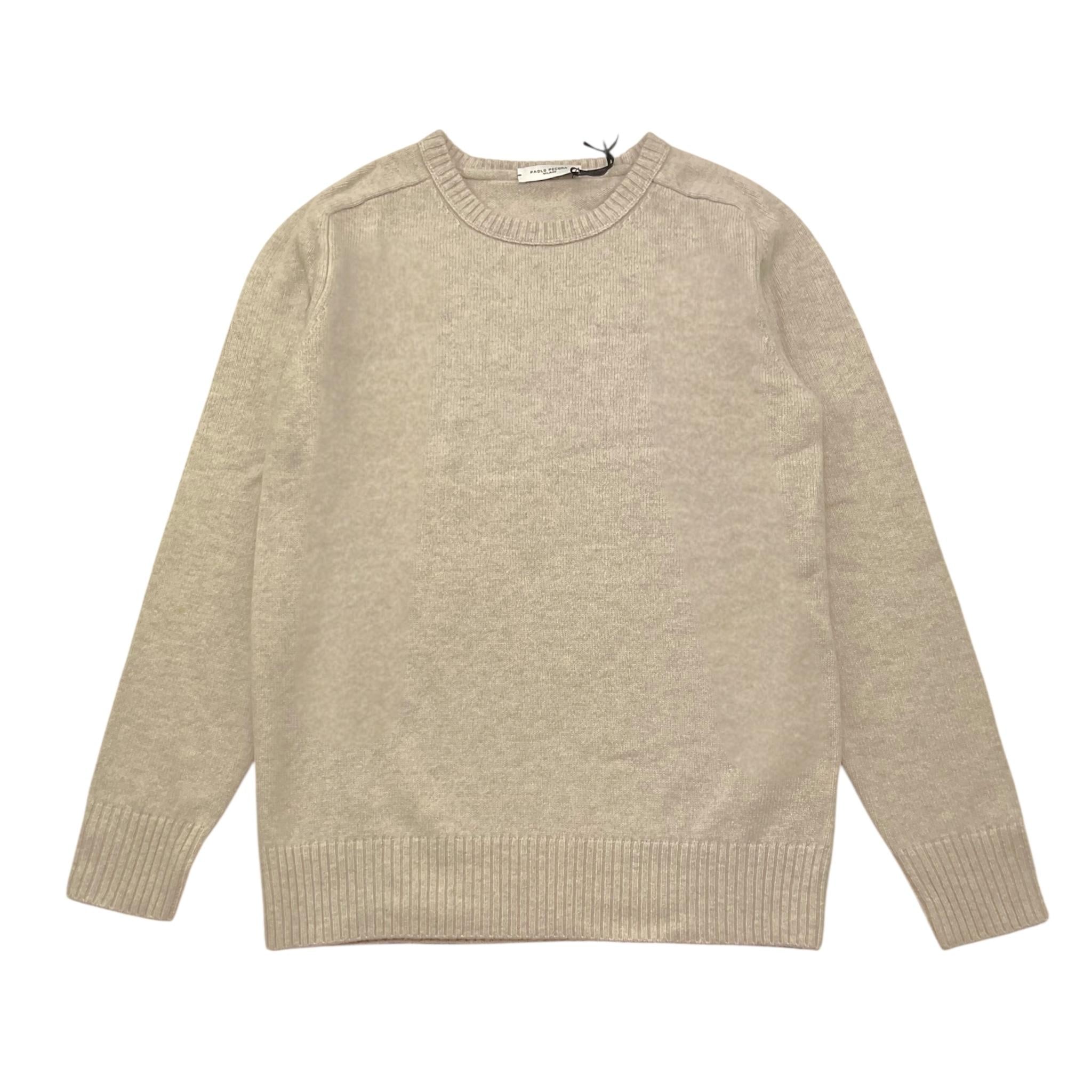 PAOLO PECORA maglia girocollo tinta unita Sabbia per Bambino PP3744 SABBIA PAOLO PECORA 