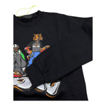 DISCLAIMER felpa chiusa girocollo tinta unita con logo Nero per Bambino 24IDK58220 NERO DISCLAIMER 