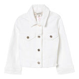 Twinset Giubbino In Denim Tinta Unita per Bambina 251GJ2612 BIANCO TWINSET 