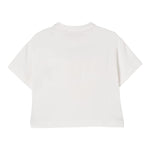 Elisabetta Franchi T-Shirt Girocollo Tinta Unita con Logo per Bambina EFTS232 PANNA ELISABETTA FRANCHI 