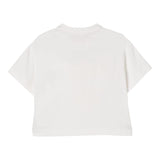 Elisabetta Franchi T-Shirt Girocollo Tinta Unita con Logo per Bambina EFTS232 PANNA ELISABETTA FRANCHI 