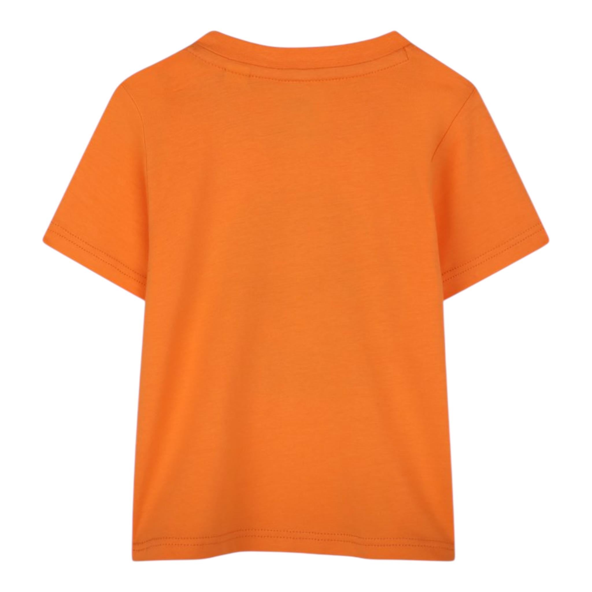 Timberland T-Shirt Girocollo Tinta Unita con Stampa per Bambino T60506X ARANCIONE TIMBERLAND 