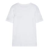 Calvin Klein T-Shirt Girocollo Tinta Unita con Logo per Bambino IB0IB02451 BIANCO CALVIN KLEIN 