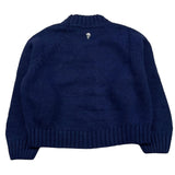 DONDUP maglia tinta unita mezzo collo Blu per Bambina DMMA001 BLU DONDUP 