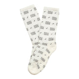 Dou Dou Calzini Tinta Unita Logati per Bambina 2Q0800 BIANCO DOU DOU 