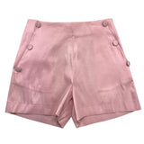 Lu Lu By Miss Grant Solid Color Elastic Waist Shorts Pink For Girls