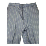 Paolo Pecora Plain Trousers With Blue Striped Pattern For Boys