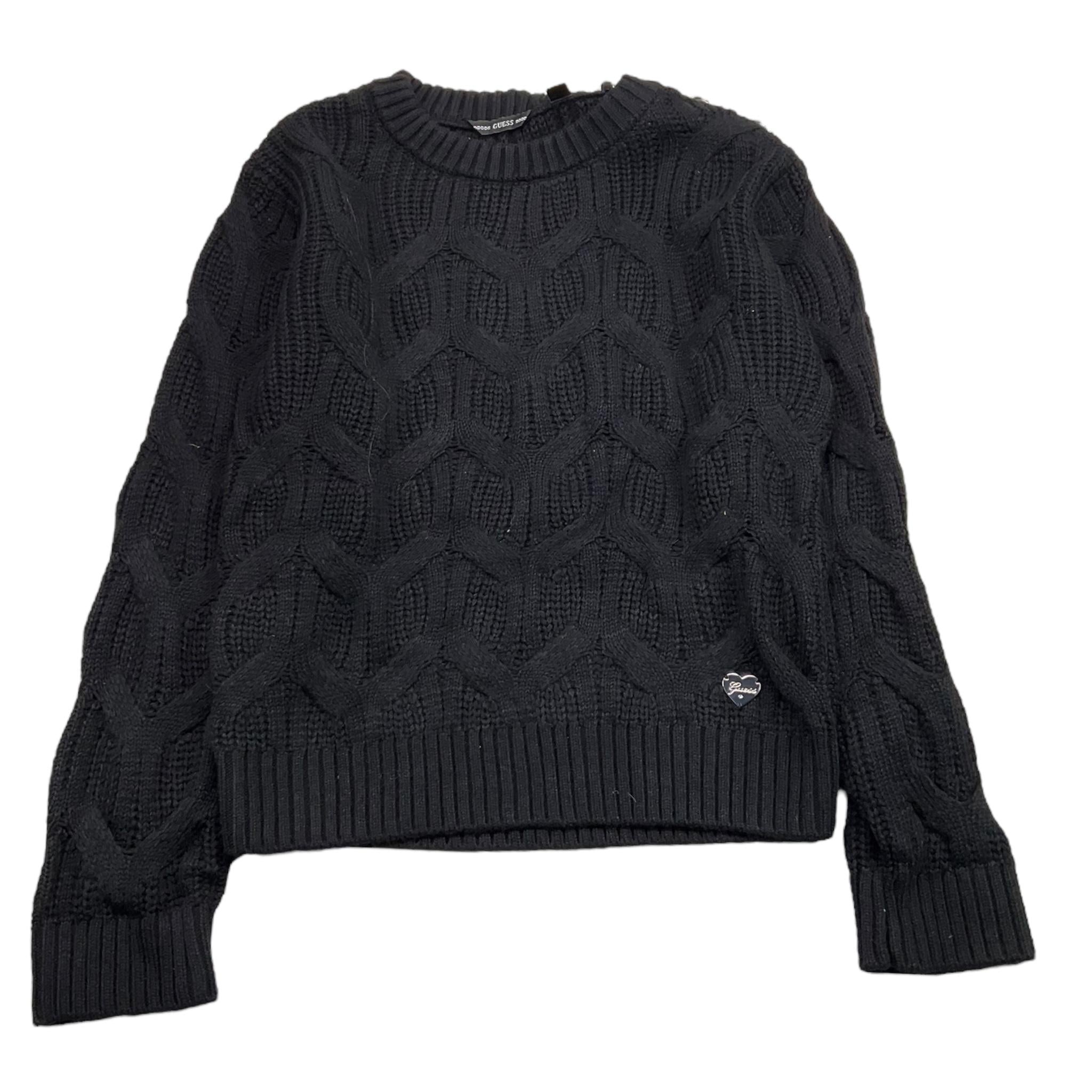 GUESS maglia girocollo tinta unita con applicazioni Nero per Bambina J4BR09Z37L1 NERO GUESS 