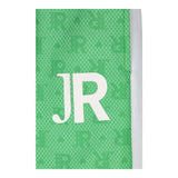 John Richmond Solid Color Elastic Waistband Green Logo Pants For Boys