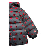 CANADA HOUSE giubbino tinta unita con fantasia cuori zip e cappuccio Nero per Neonata 24461410 NERO CANADA HOUSE 