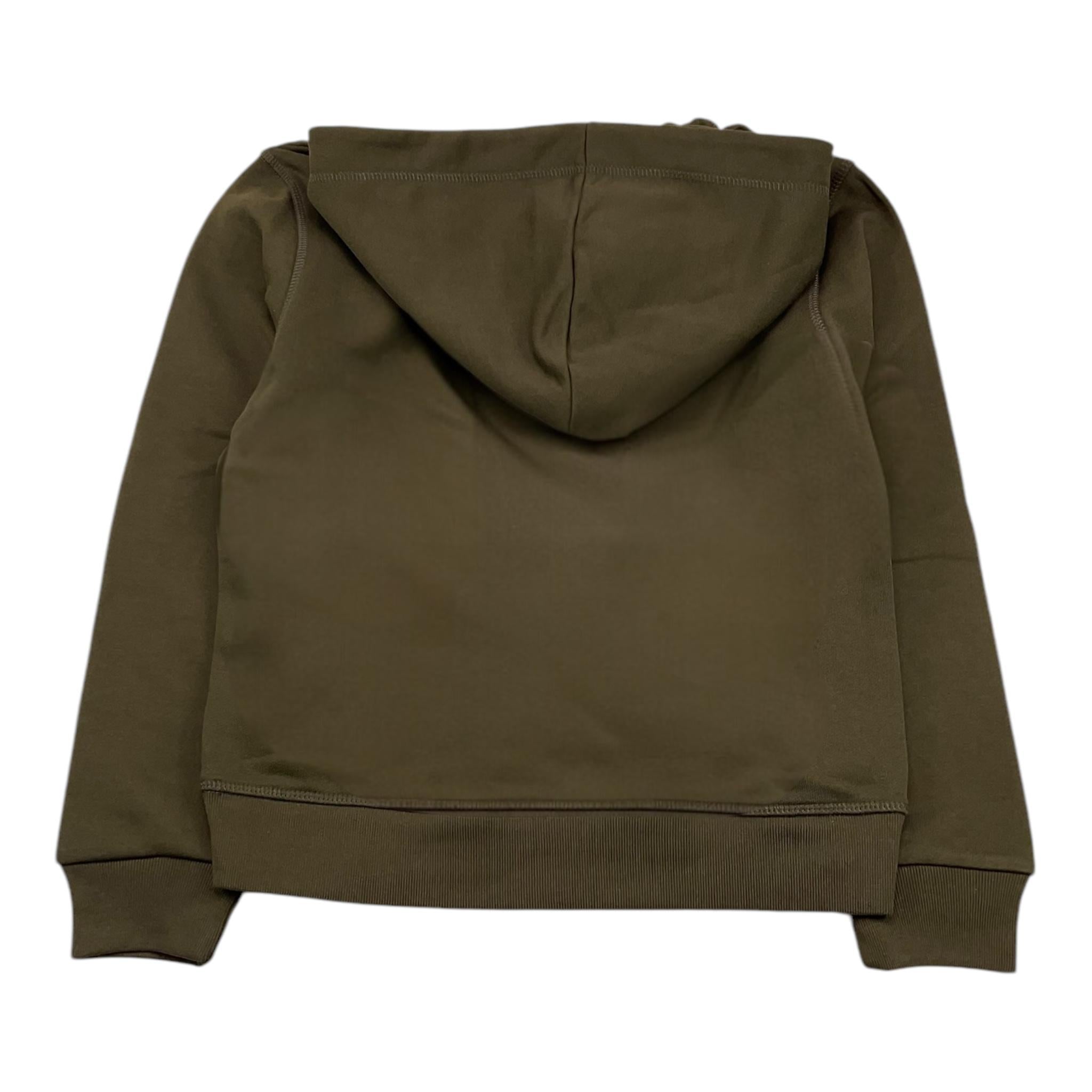 DSQUARED2 felpa tinta unita con cappuccio e stampa Verde per Bambino DQ2465 VERDE DSQUARED2 