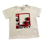Peuterey T-Shirt Girocollo Tinta Unita con Stampa per Neonato PTB2300 BIANCO PEUTEREY 