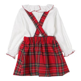 LA STUPENDERIA completo 2pz salopette-body Bianco/rosso per Neonata TBCT02 BIANCO/ROSSO LA STUPENDERIA 