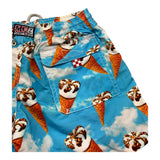 Saint Barth Costume Tinta Unita con Cornetti Algida per Bambino JEA000102291 AZZURRO SAINT BARTH 