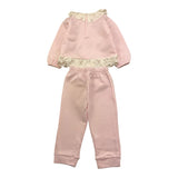 CALAMARO completo 2pz maglia-pantalone tinta unita Rosa per Neonata 11015 ROSA CALAMARO 