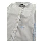 Daniele Alessandrini Camicia Manica Lunga Tinta Unita con Taschino per Neonato 1295C00072N BIANCO DANIELE ALESSANDRINI 