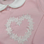 Il Gufo Tutina Tinta Unita con Applicazioni per Neonata P19TP245M00032 ROSA IL GUFO 