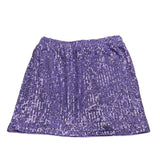 Twinset Gonna Tinta Unita con Paillettes per Bambina 251GJ2530 VIOLA TWINSET 