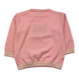 MOSCHINO maglia girocollo tinta unita con stampa in contrasto Rosa per Neonata MYW00JAAX ROSA MOSCHINO 
