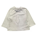 TRUSSARDI shirt girocollo tinta unita con stampa  Bianco per Neonato TIA25210 BIANCO TRUSSARDI 