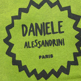 DANIELE ALESSANDRINI felpa girocollo tinta unita con stampa Verde per Neonato 1291F00063 VERDE DANIELE ALESSANDRINI 
