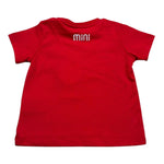 Gcds T-Shirt Girocollo Tinta Unita con Logo per Neonato 027940 ROSSO GCDS 